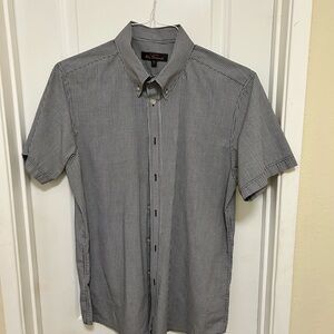 Ben Sherman Black and White Checkered Shirt